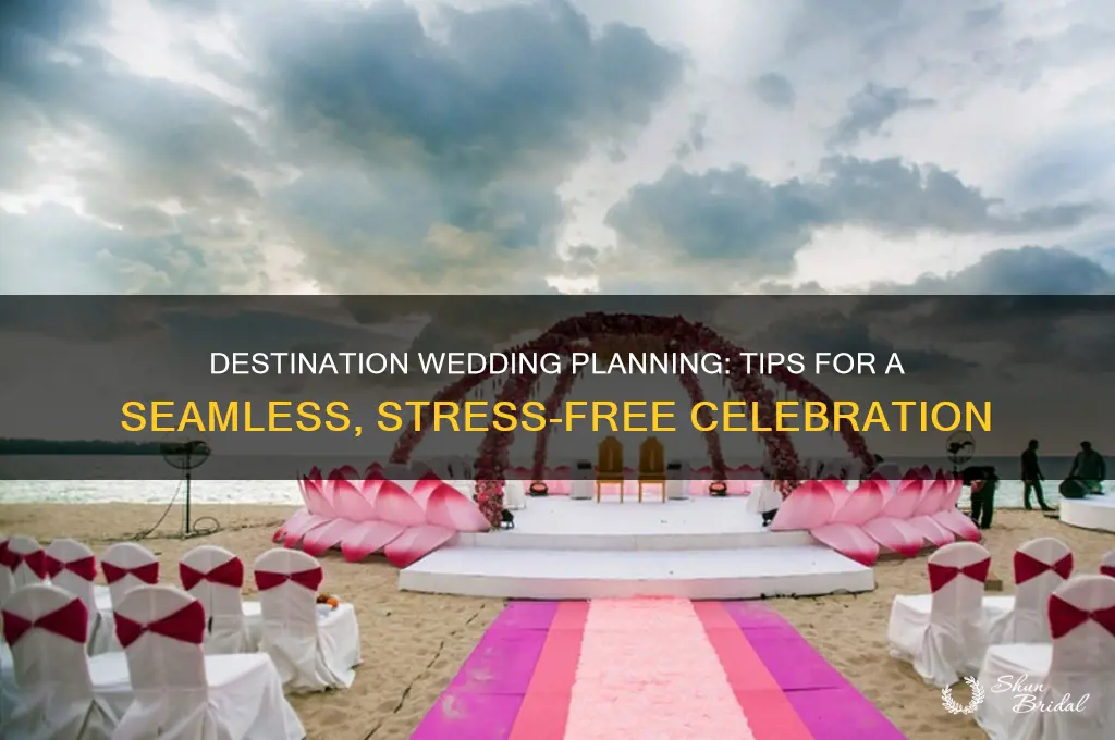 how to organise a destination wedding