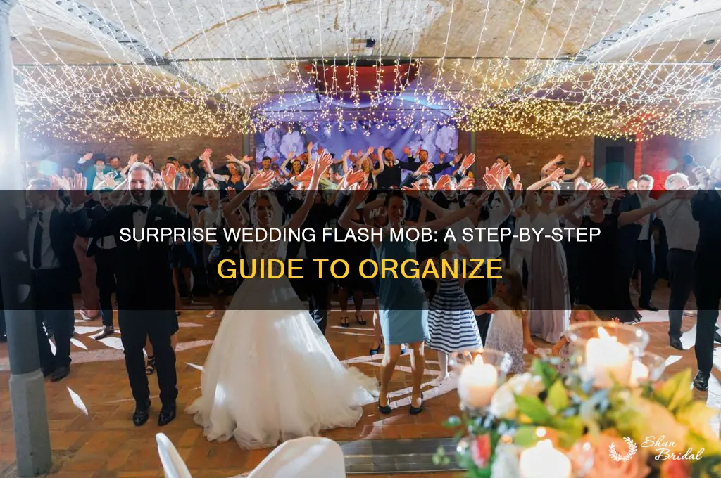 how to organise a flash mob at a wedding