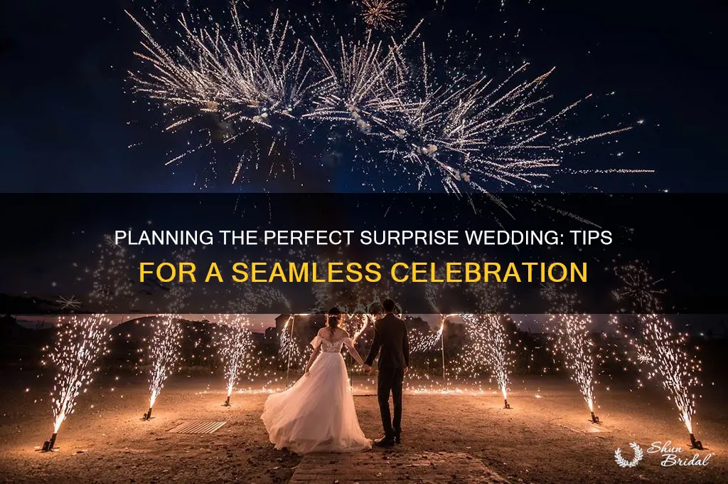 how to organise a surprise wedding