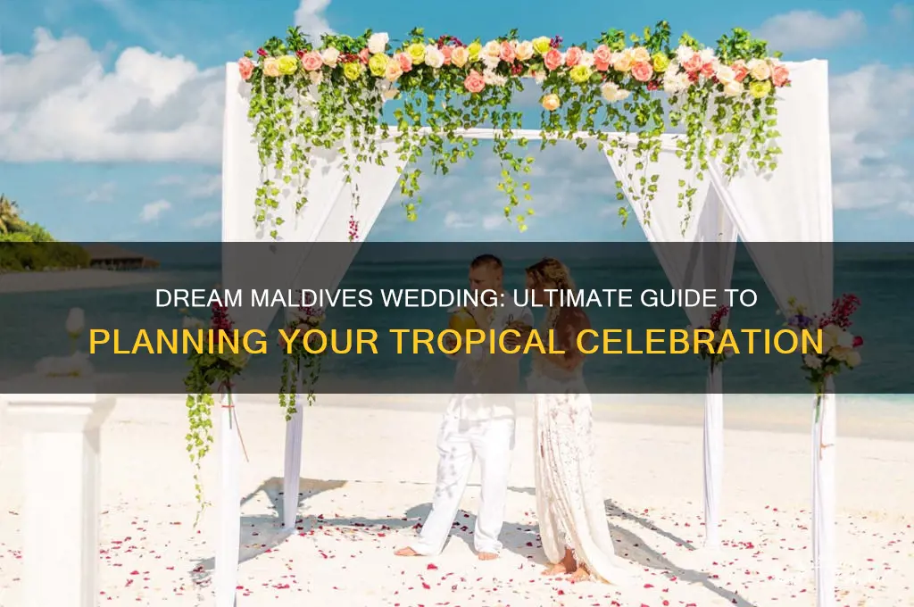how to organise a wedding in the maldives