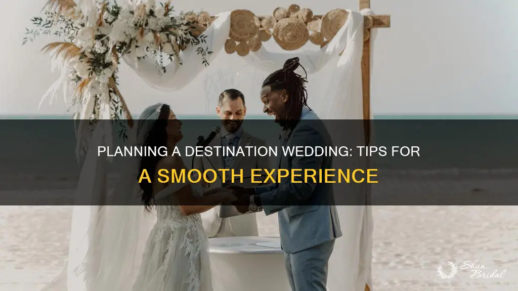 how to organize a destination wedding