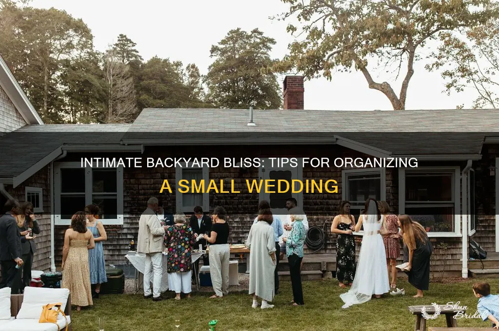 how to organize a small backyard wedding