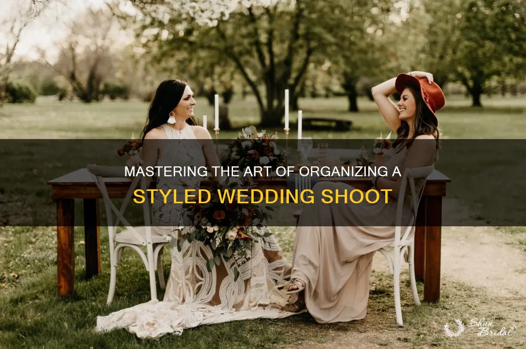 how to organize a styled wedding shoot
