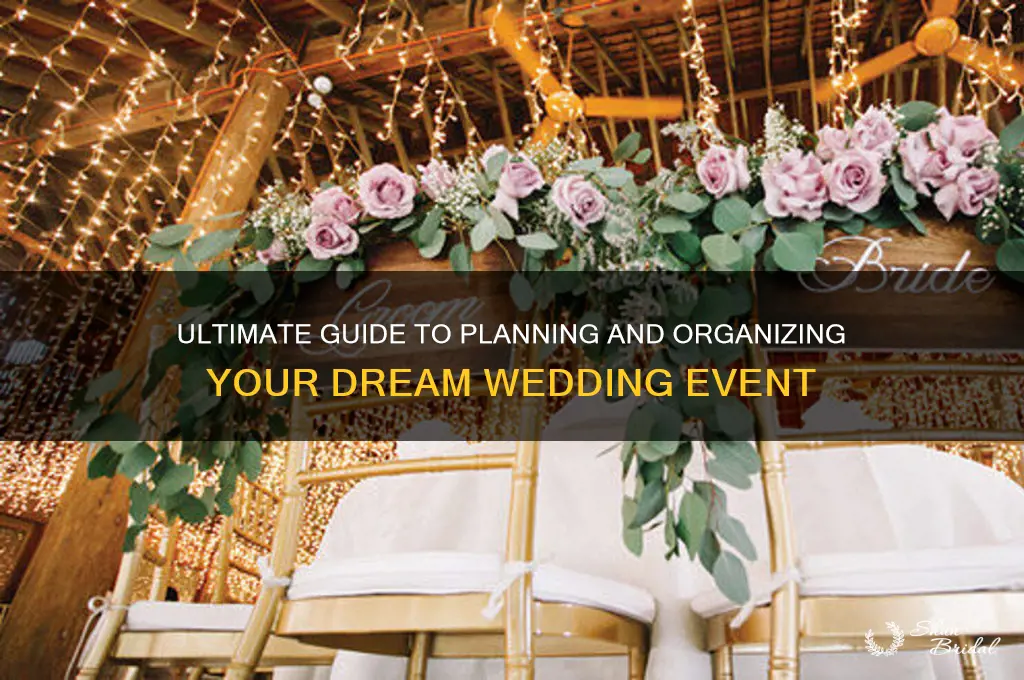 how to organize a wedding event
