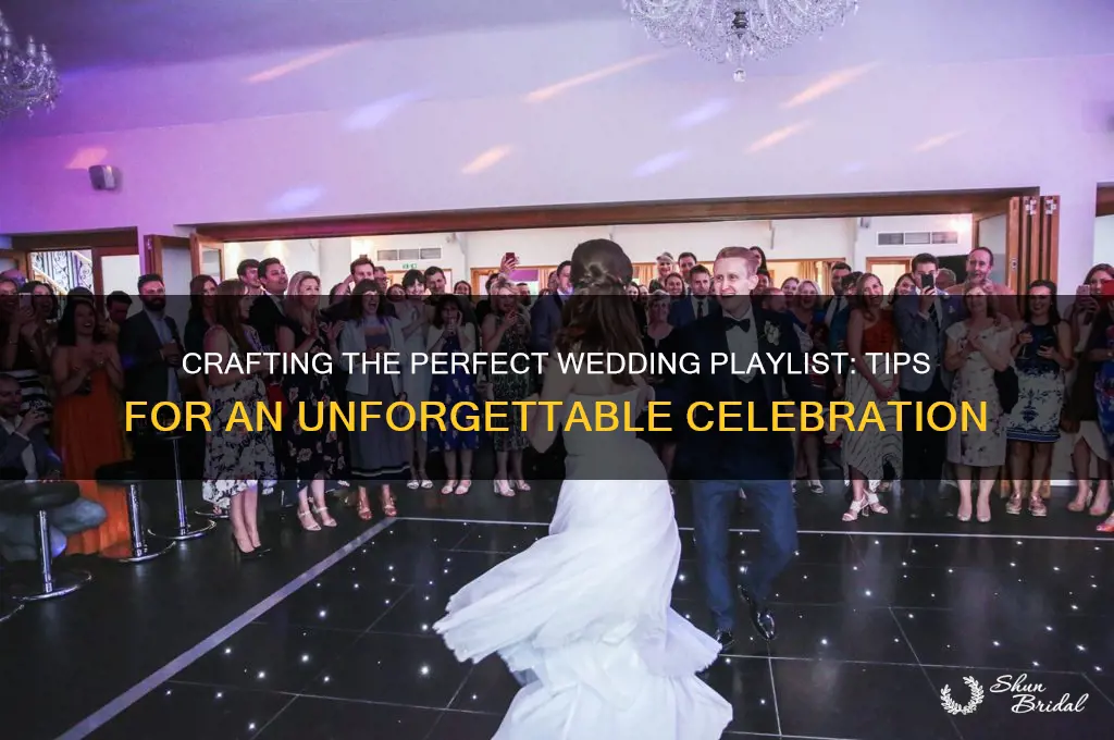 how to organize a wedding playlist