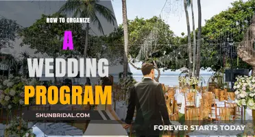Mastering Your Wedding Program: A Step-by-Step Organization Guide