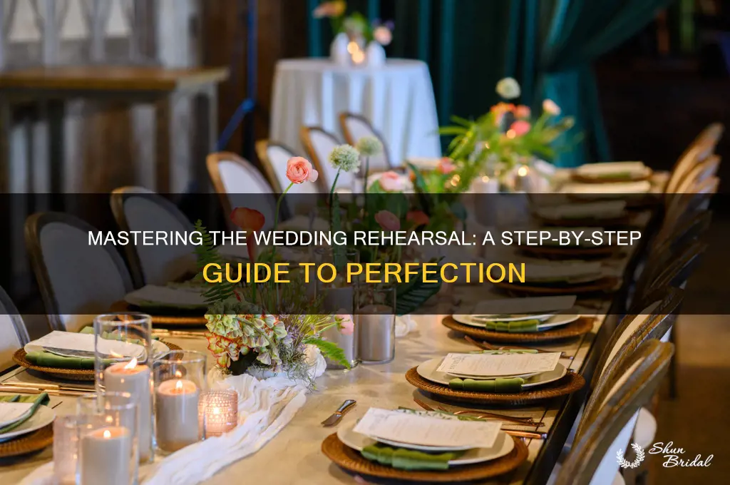 how to organize a wedding rehearsal