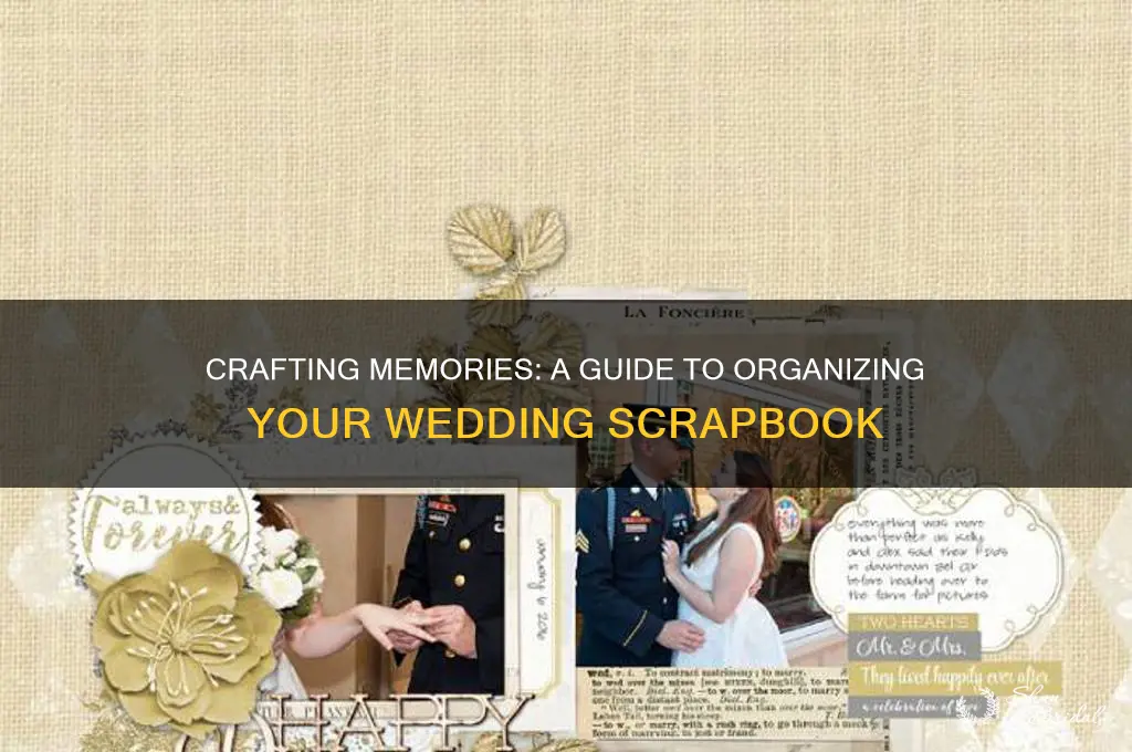 how to organize a wedding scrapbook