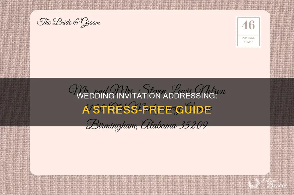 how to organize addresses for wedding invitations