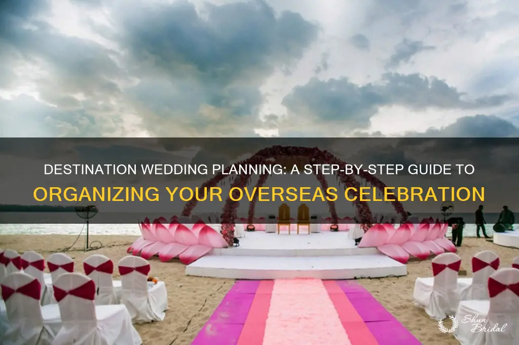 how to organize an out of coutry wedding