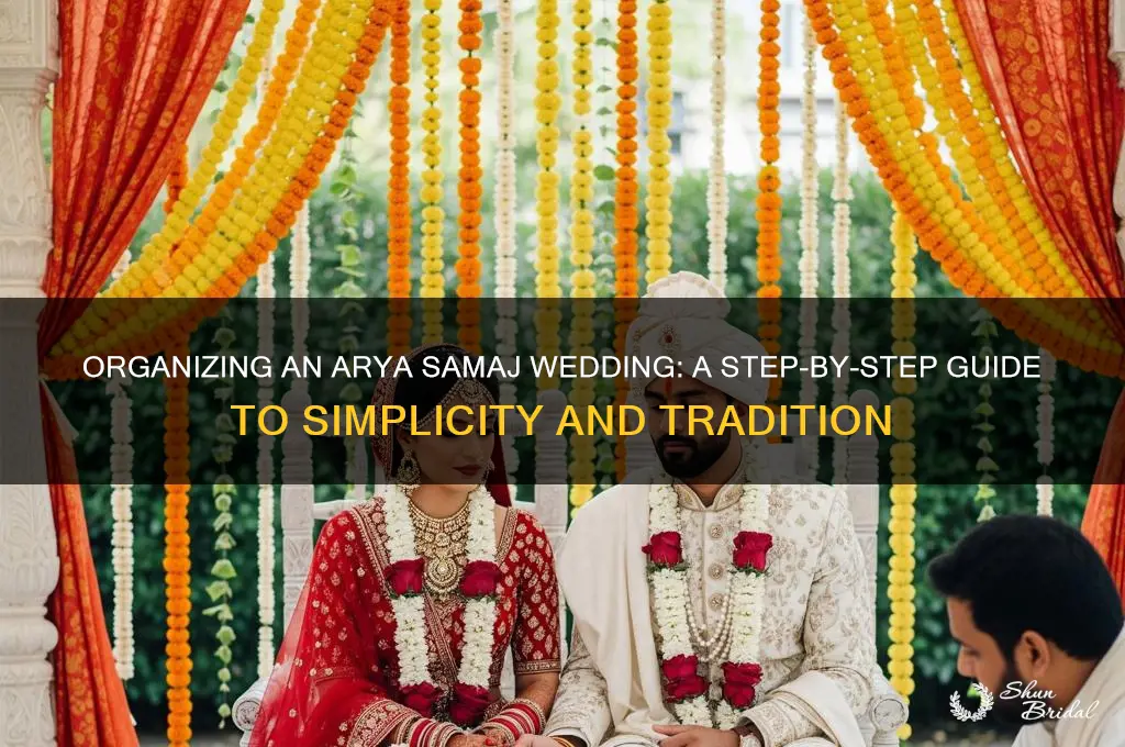 how to organize arya samaj wedding