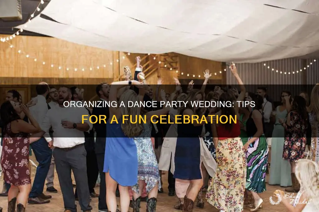 how to organize dance party wedding