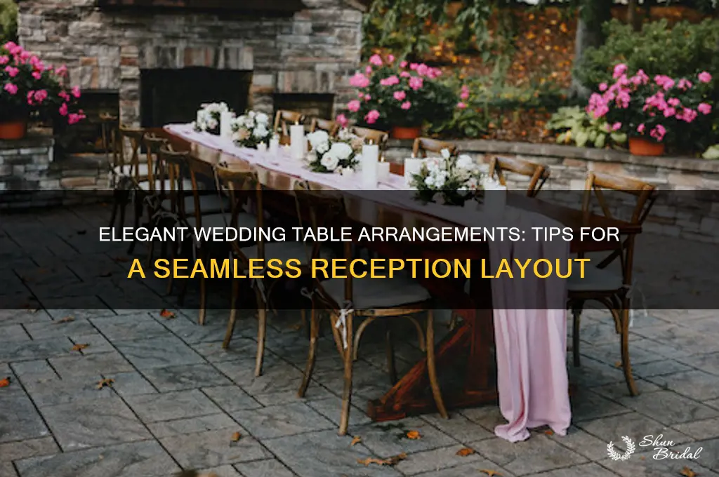 how to organize tables at wedding