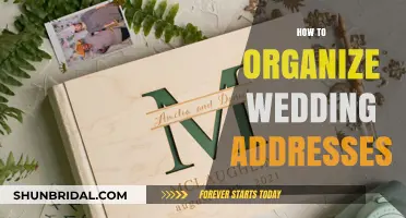 Streamlining Wedding Address Organization