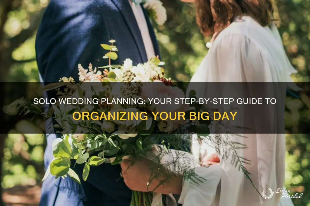how to organize wedding alone