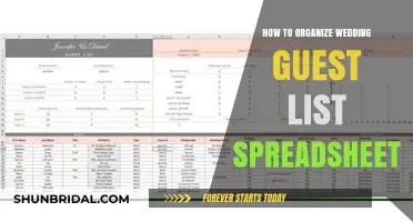 Master Your Wedding Guest List: Spreadsheet Organization Tips & Tricks