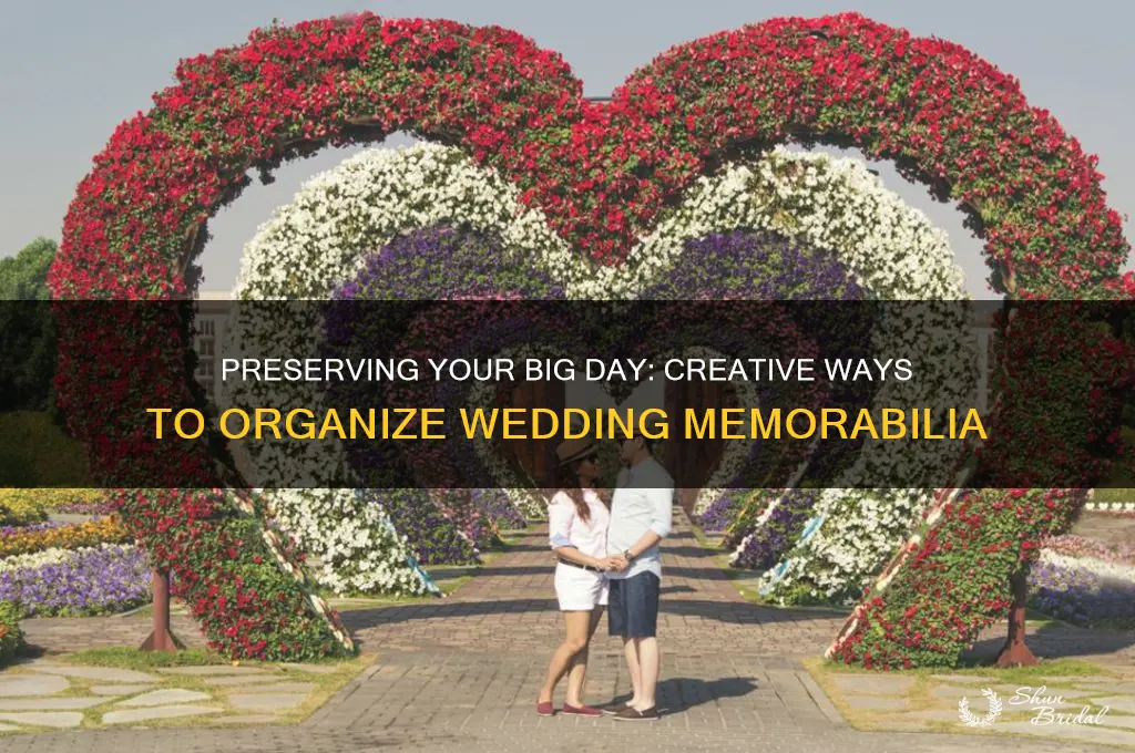 how to organize wedding memorabilia
