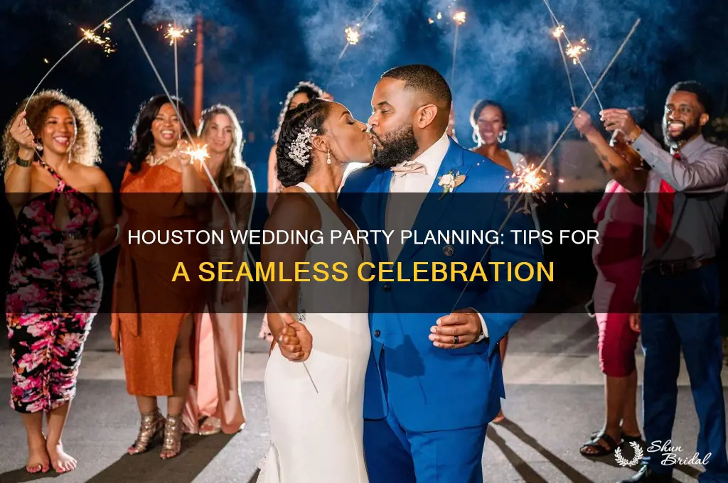 how to organize wedding party houston