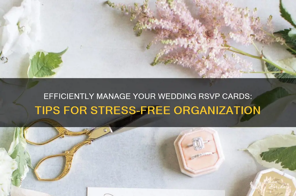 how to organize wedding rsvp cards