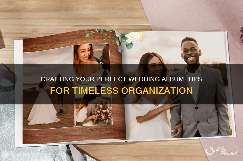 how to organize your wedding album
