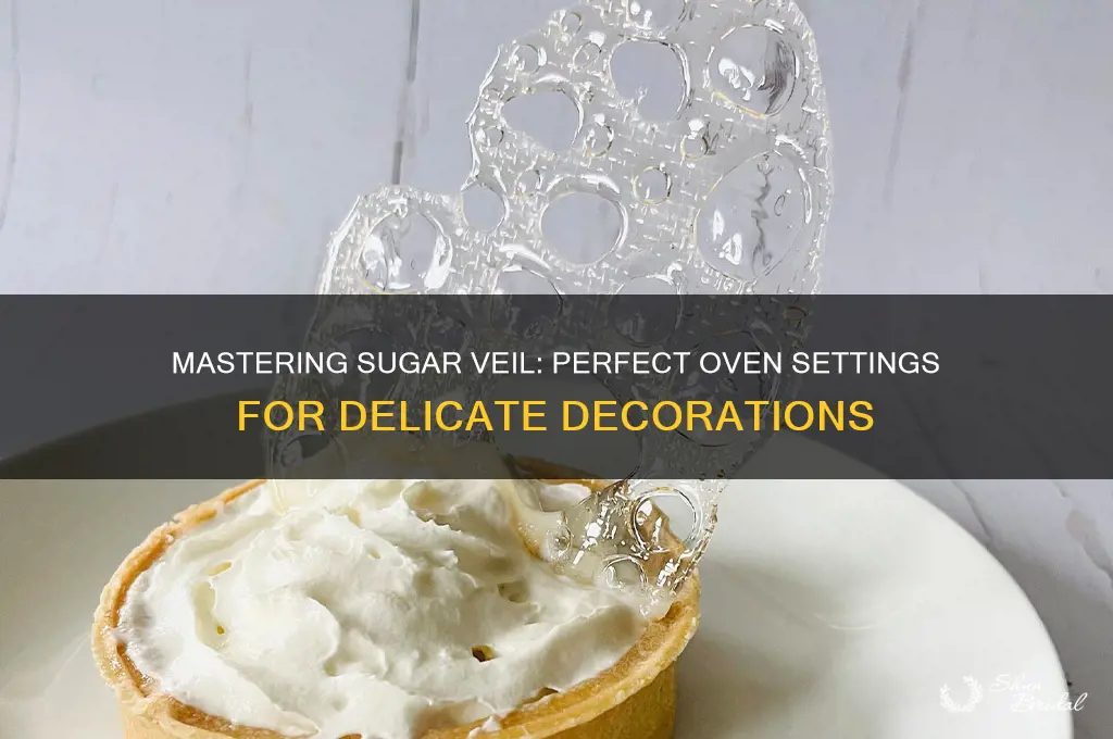 how to oven set sugar veil