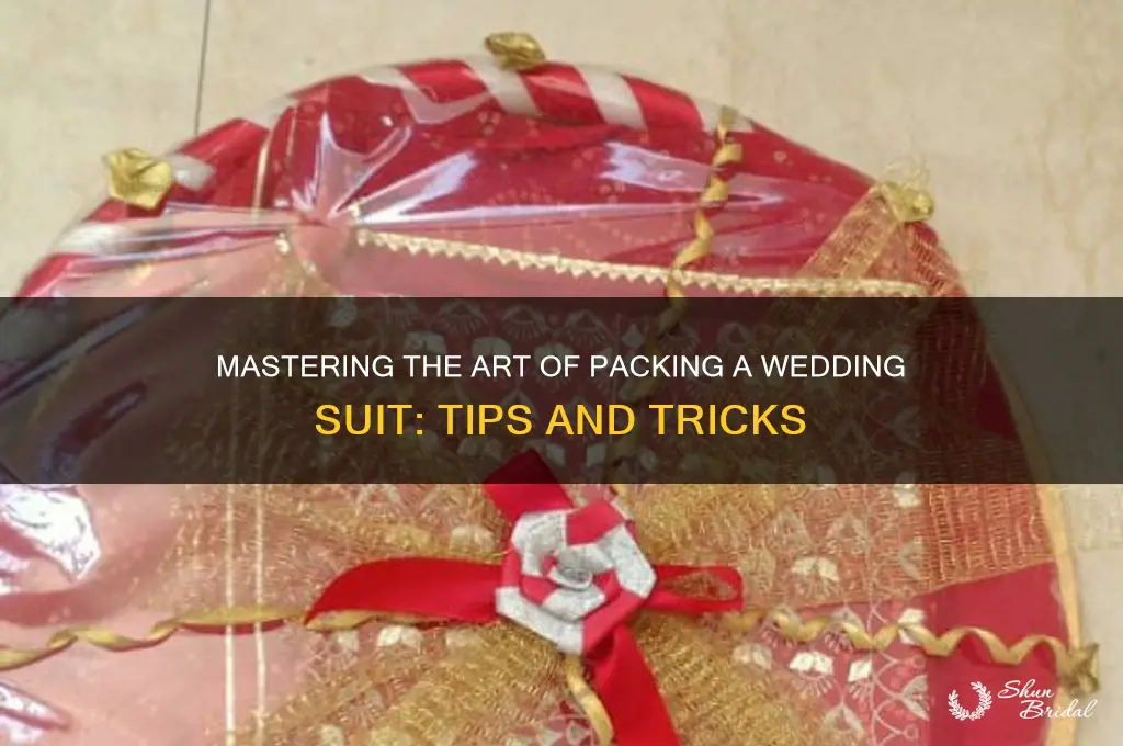how to pack a suit for a wedding