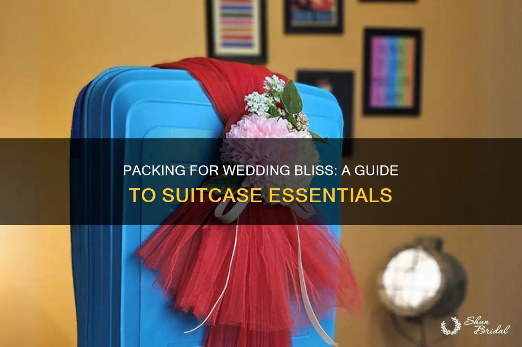 how to pack a suitcase for a wedding