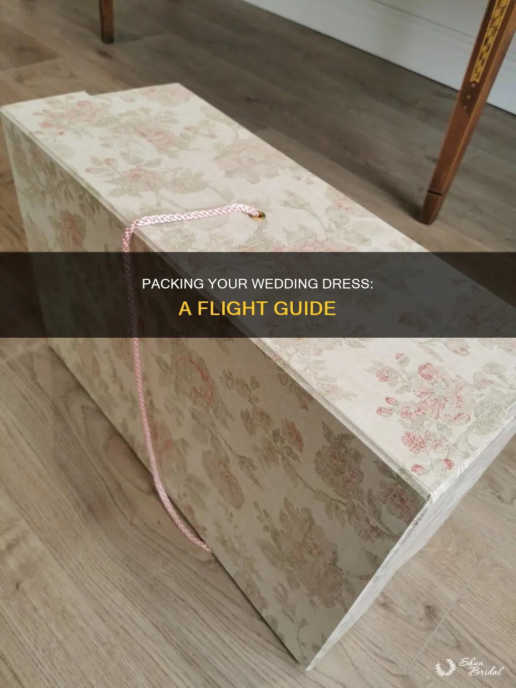 how to pack a wedding dress for a flight