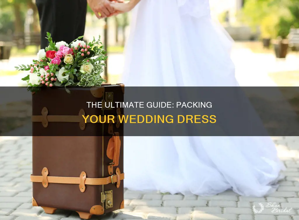 how to pack a wedding dress in a suitcase