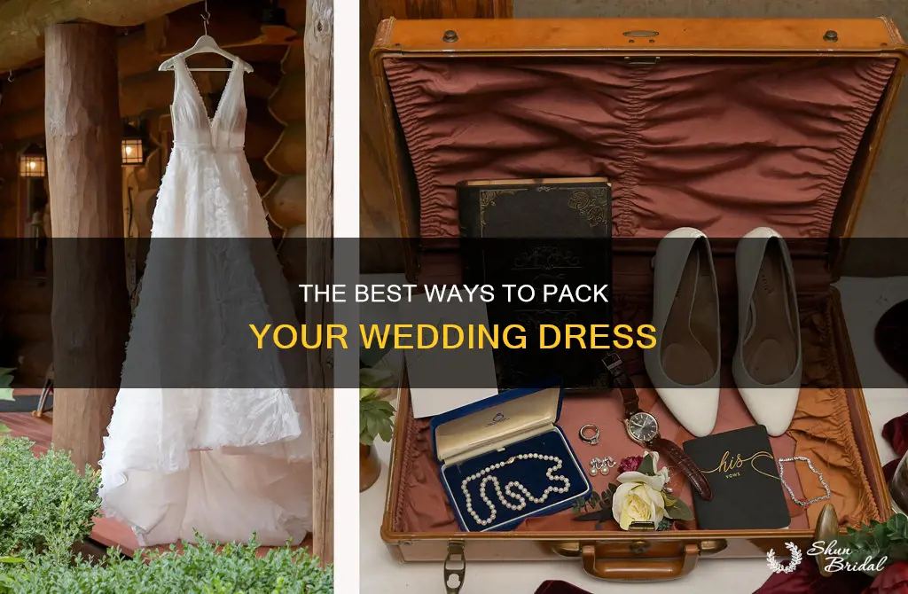 how to pack a wedding dress into a suitcase