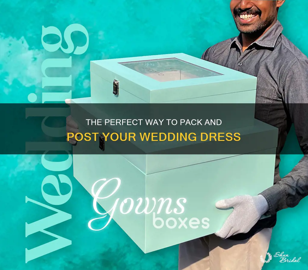 how to pack a wedding dress to post