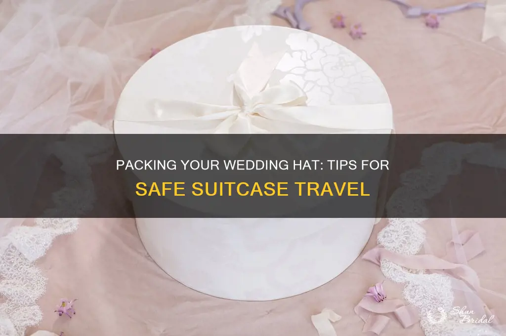 how to pack a wedding hat in a suitcase