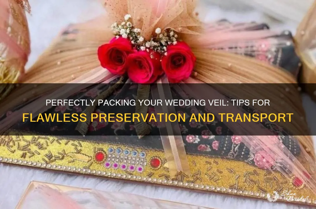 how to pack a wedding veil