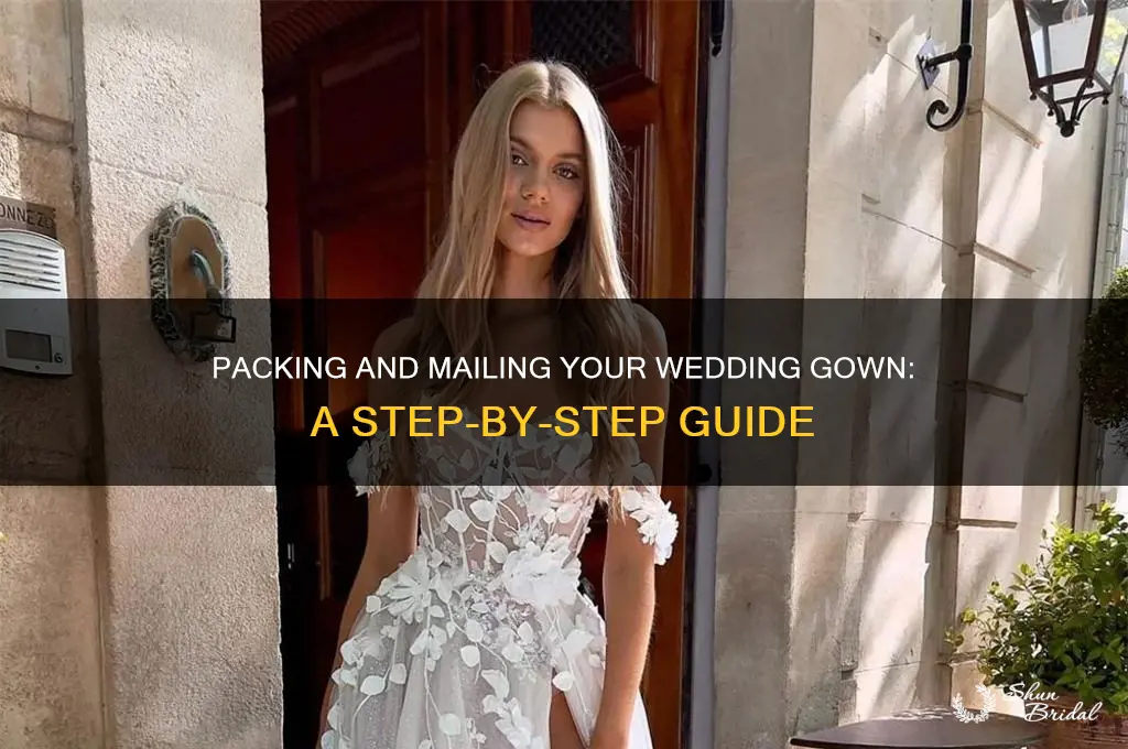 how to pack and mail a wedding gown