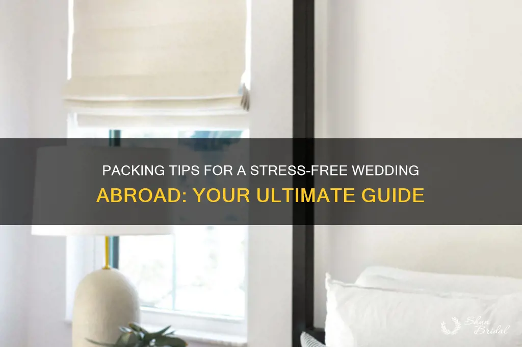 how to pack for a wedding abroad