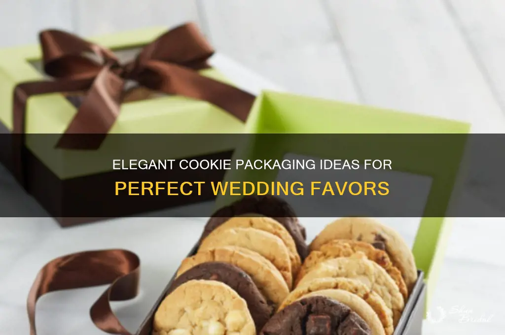 how to package cookies for a wedding favor