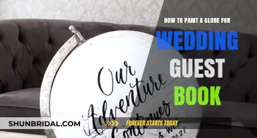 Creative Wedding Guest Book Idea: Painting a Globe for Memories