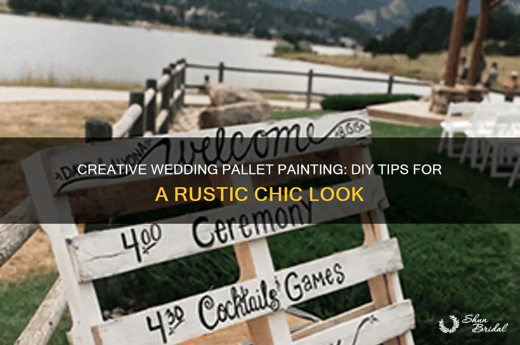 how to paint a pallet for a wedding