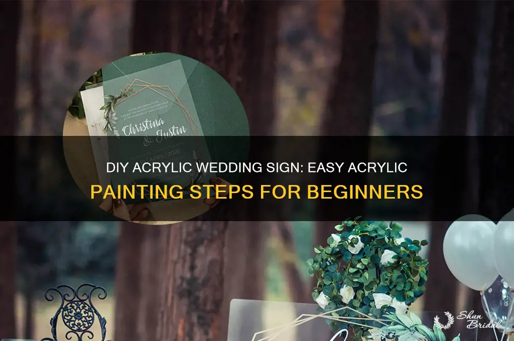 how to paint acrylic sign for wedding