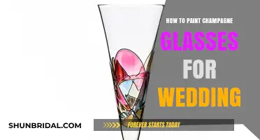 Elegant DIY: Painting Champagne Glasses for Your Wedding Celebration