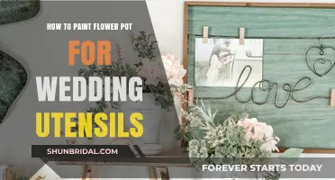 Elegant DIY Flower Pot Painting Ideas for Wedding Utensils