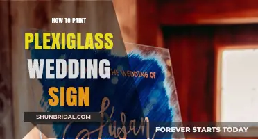 Elegant DIY: Painting a Stunning Plexiglass Wedding Sign Guide