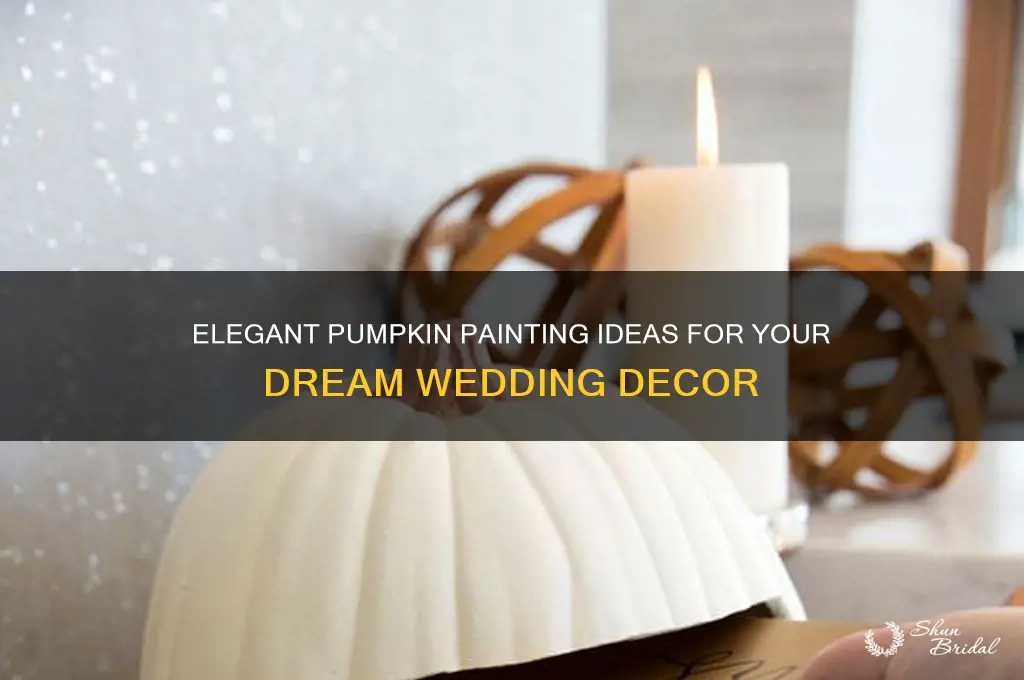 how to paint pumpkins for wedding