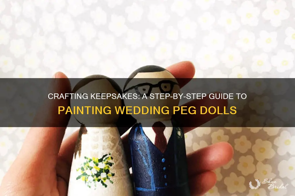 how to paint wedding peg dolls