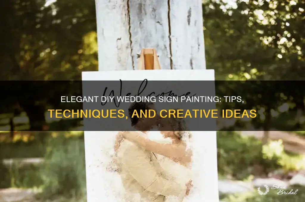 how to paint wedding signs