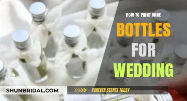 Elegant DIY Wine Bottle Painting Ideas for Your Wedding Decor