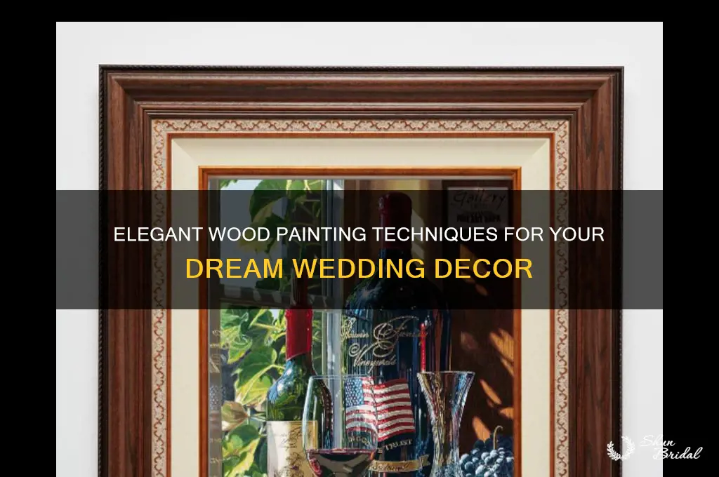 how to paint wood for wedding