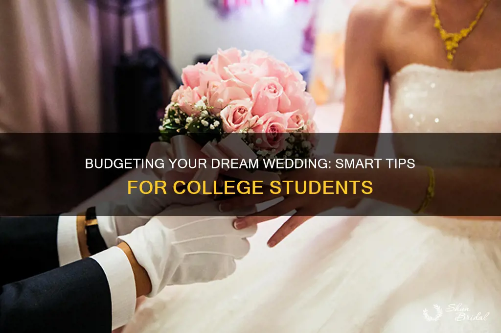 how to pay for a wedding while in college