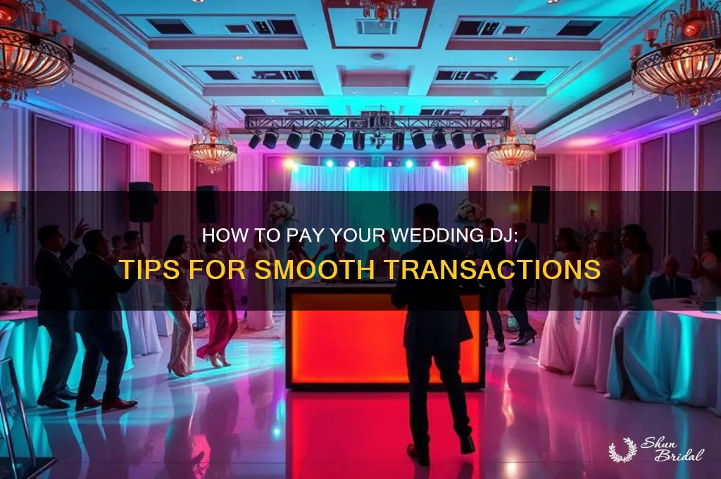 how to pay wedding dj