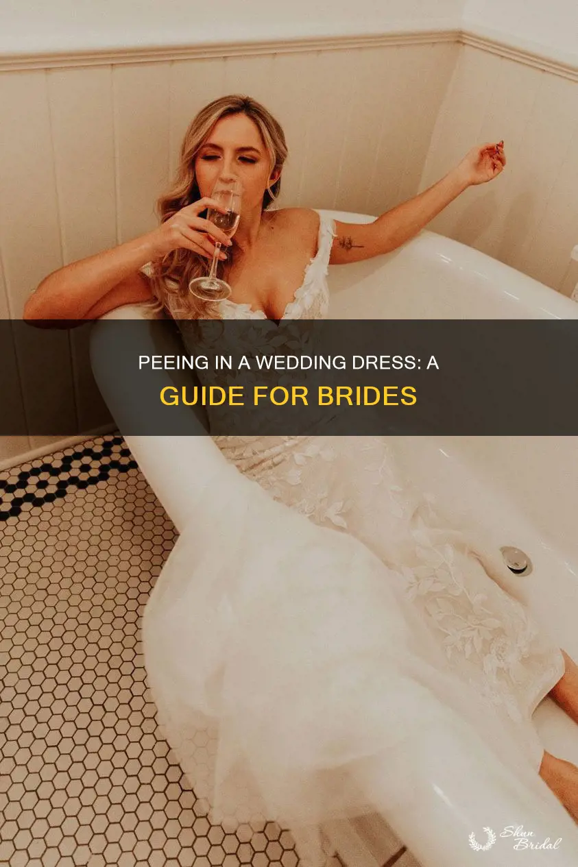 how to pee in a ball gown wedding dress